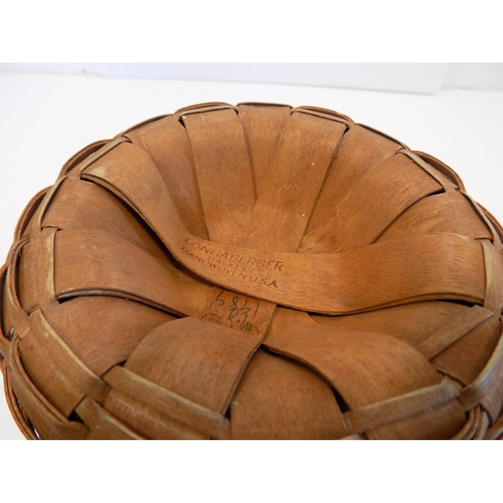 Vintage Medium Fruit Basket 1984 Longaberger -- DK Stain -- Original - Picture 14 of 16